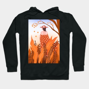 Love yourself and love nature orange version Hoodie